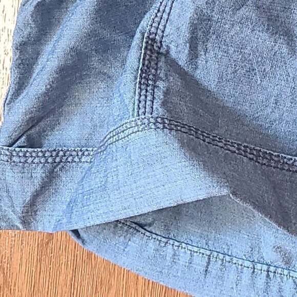 *3 for $30* Lightweight Chambray Shorts - Picture 3 of 4